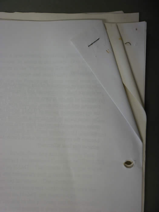 Sheet of creased paper